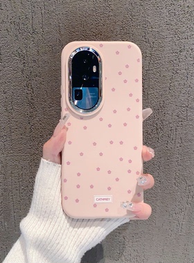 ins风温柔小清新粉色碎花适用opporeno10/11pro手机壳高级感时尚reno9/8/7/6pro硅胶手机套个性防摔保护套女
