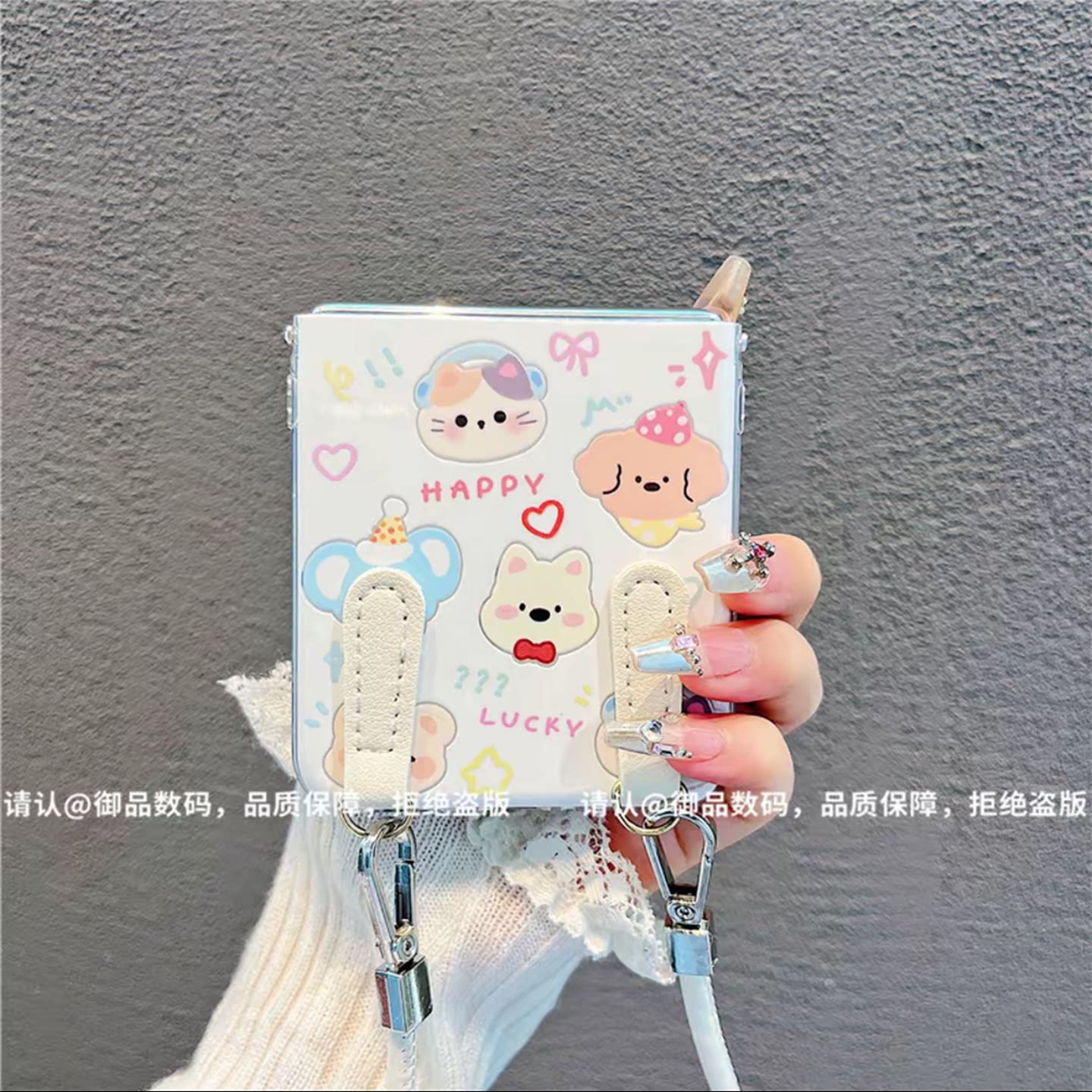 ins风小清新彩色动物适用华为novaflip手机壳新款高级感p50pocket网红爆款折叠手机壳pocket2防摔外壳保护套