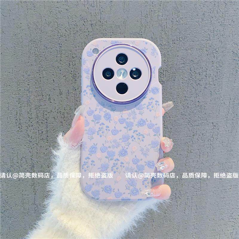 ins风小清新温柔紫色碎花适用oppofindx8pro手机壳高级感小众reno12/13网红手机套reno11/10/9硅胶防摔保护套