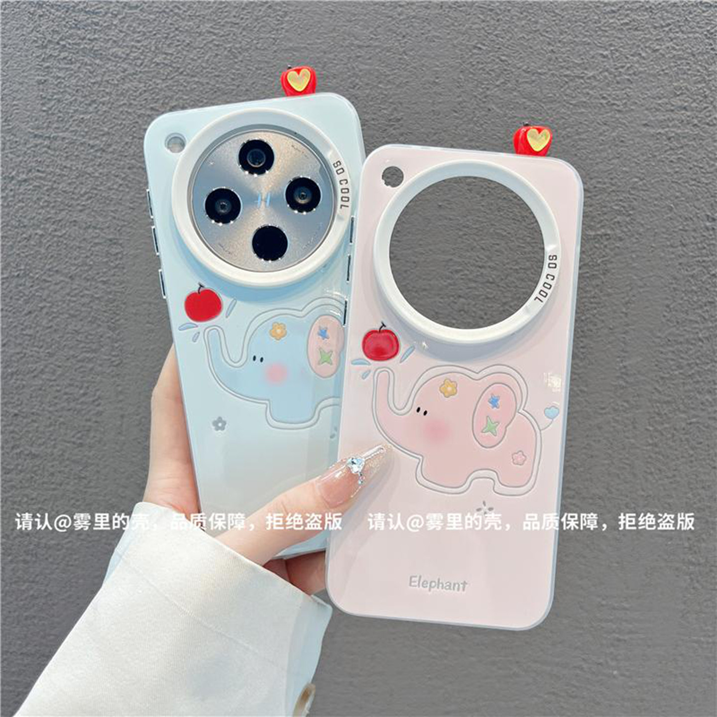 ins风可爱小象适用oppofindx8pro手机壳新款高级感findx7网红爆款手机壳findx6/5气质防摔外壳支架保护套女