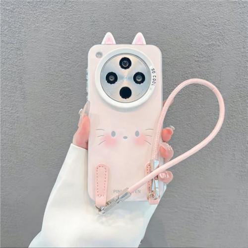 ins风小清新腮红小猫适用oppofindx8pro手机壳新款高级感findx7/x6网红爆款手机壳findx9防摔外壳挂绳保护套