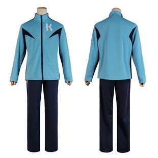 控想派系强风吹拂宽政运动服藏原走灰二刺绣K常服面料运动COS服