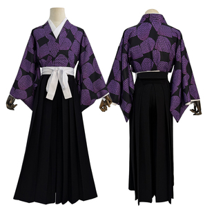 控想派系鬼灭之刃上弦之一继国严胜黑死牟COS上弦之壹印花外衣