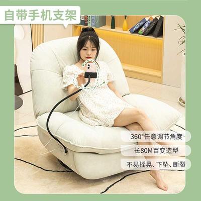 现代简约头等太空舱懒人客厅单人沙发猫爪皮布艺旋转电动功能摇椅