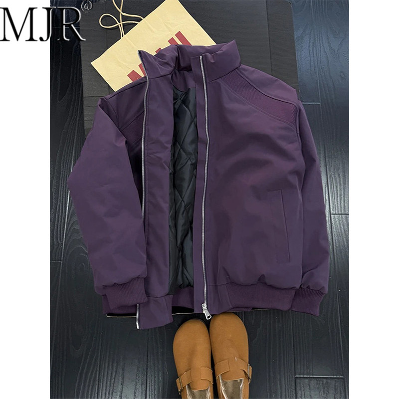 潮牌男士飞行棉服2026年冬季新款夹棉加厚保暖棒球服男款美式夹克