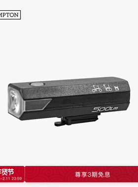 BROMPTON小布自行车夜骑灯USB充电猫眼前灯组500Lm