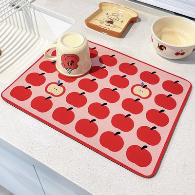 厨房台面硅藻泥吸水速干防滑垫