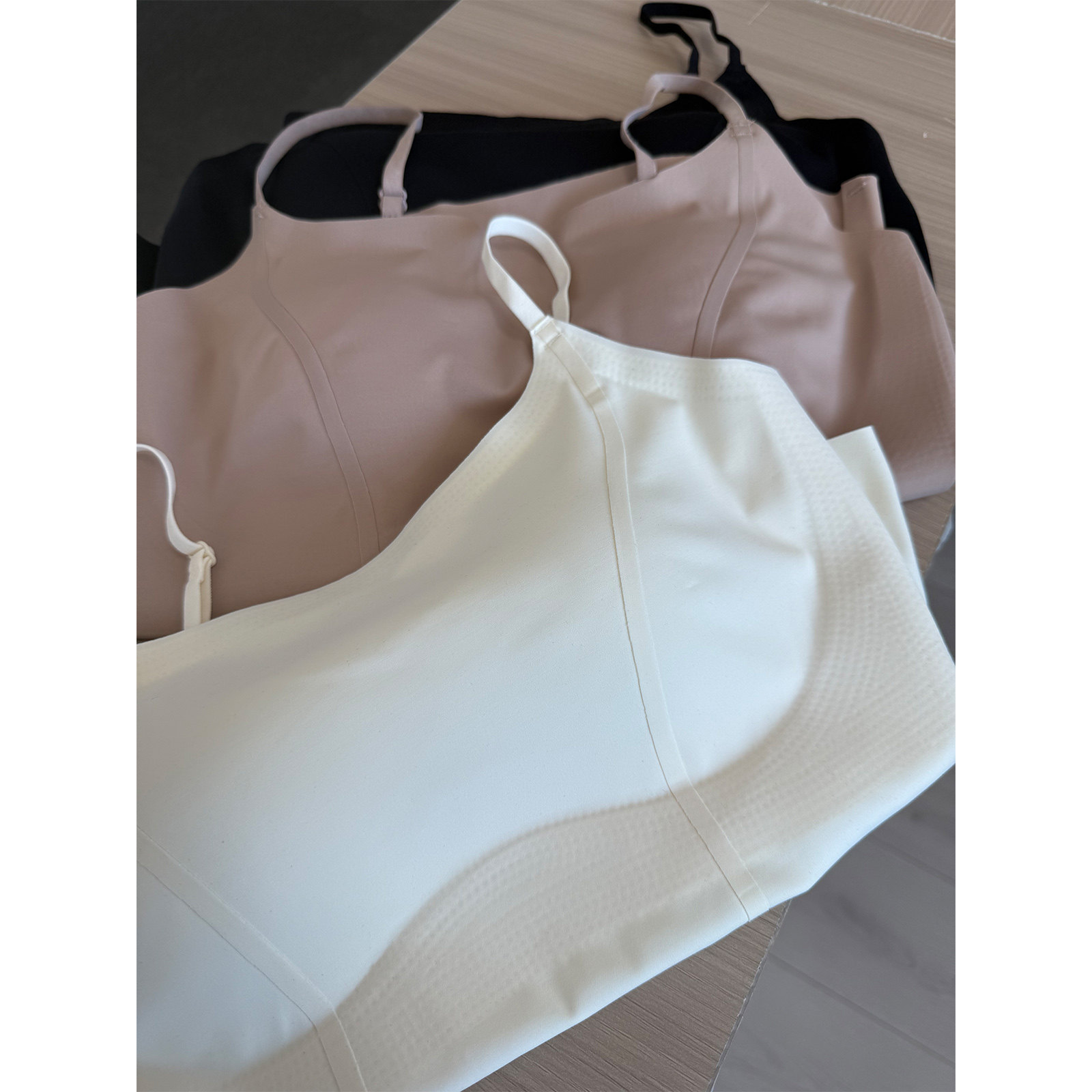 【EC鞋】dai用专拍基础百搭短款修身一体杯吊带上衣