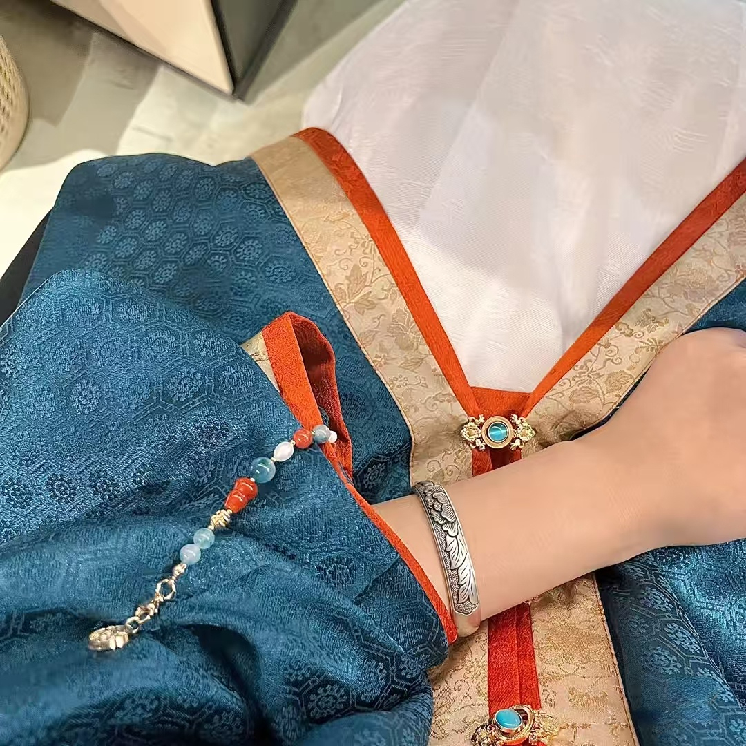 汉服袖扣古风磁吸扣挽袖子神器裤脚固定链条国风日常服饰装饰配饰