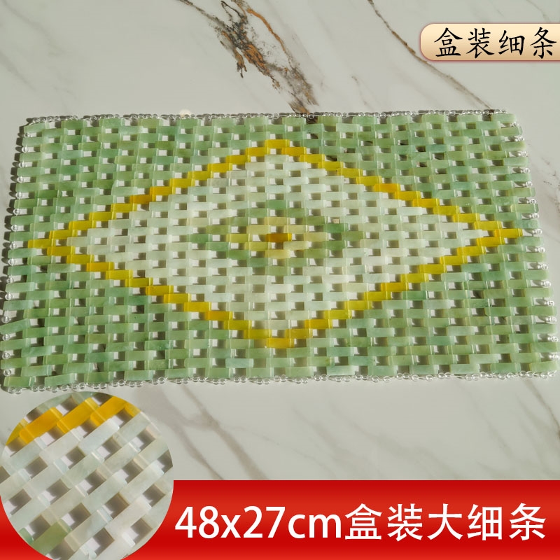 天然玉石枕垫枕巾玉枕头岫玉保健夏凉透气降温冰凉玉片助睡眠包邮