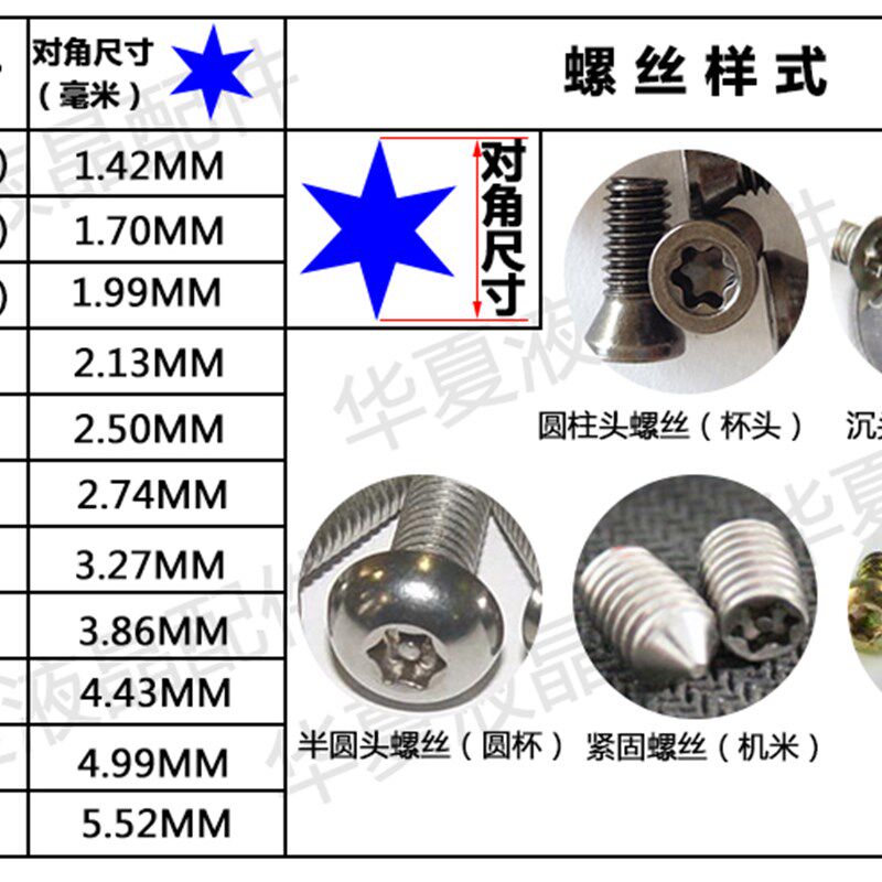 热销梅花米字螺丝刀T30星形内六角花米子起子T6T7TP10T20T25改锥