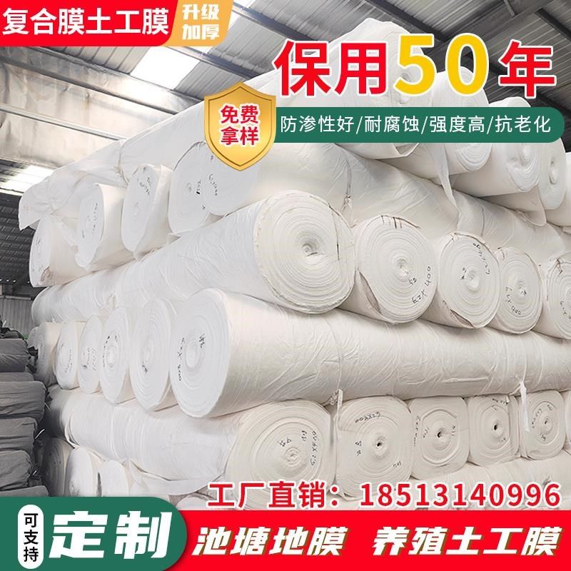 热销复合土工膜人工湖水利防水防渗隧H道垃圾填埋场尾矿一布两布