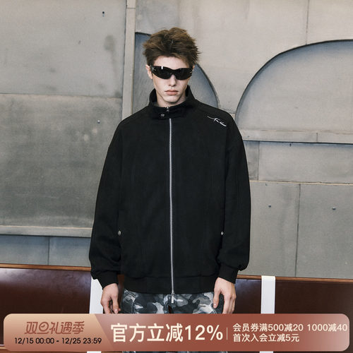 FORNINES美式复古麂皮绒外套