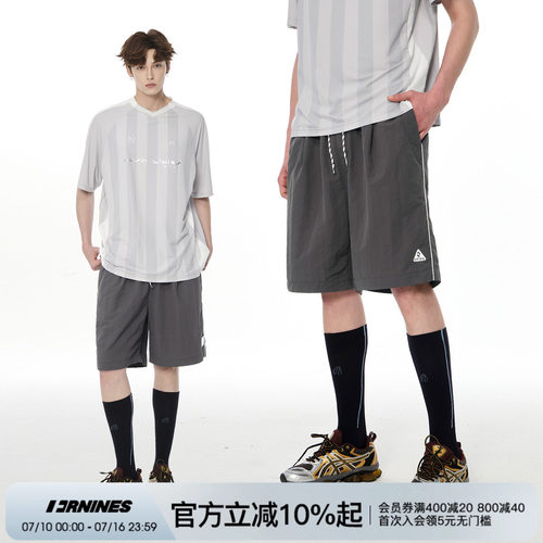 FORNINES防泼水夏季高级感速干短裤男情侣美式户外休闲运动五分裤