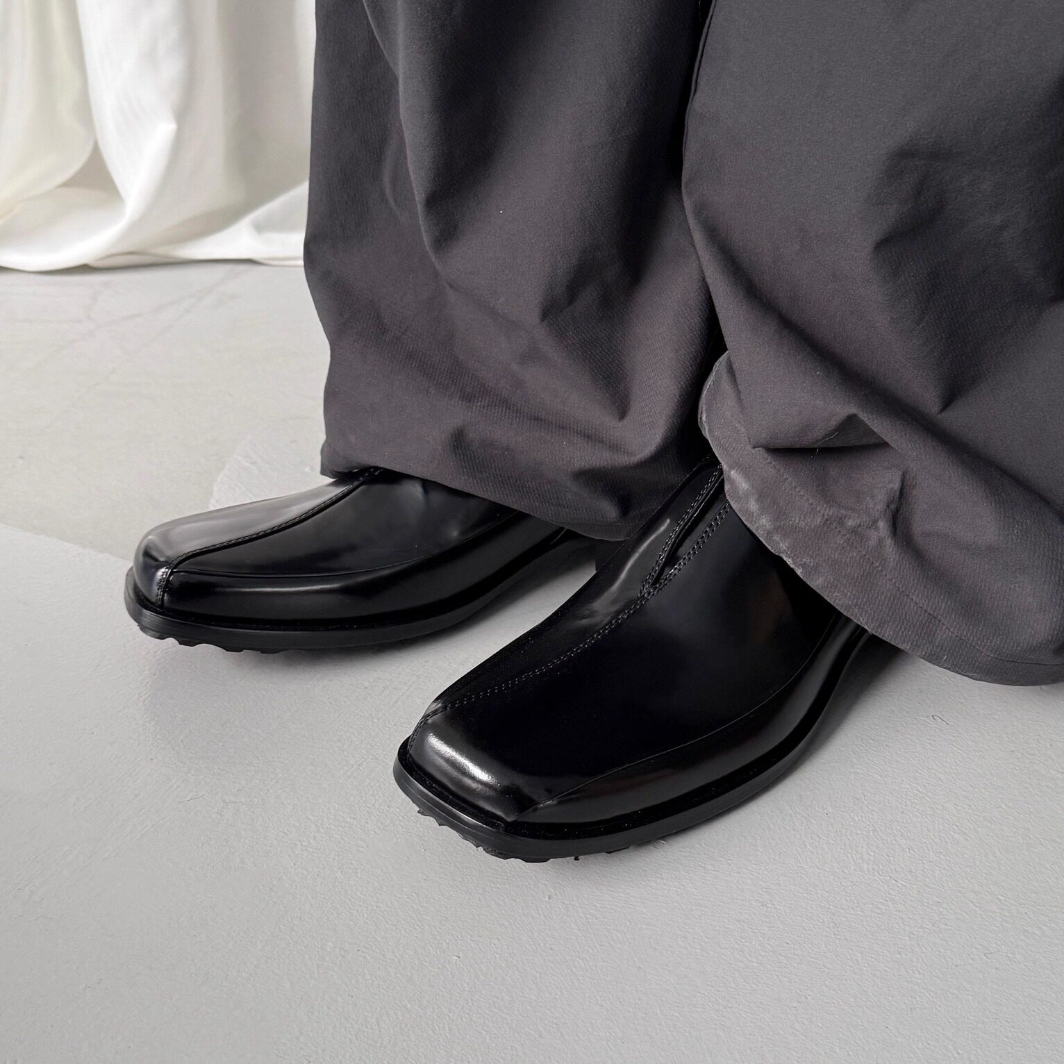 暗黑复古乐福鞋男女款一脚蹬穆勒鞋方头套脚德比鞋设计感休闲皮鞋,流行男鞋,休闲皮鞋,淘宝优惠券,粉丝福利购,淘宝优惠卷