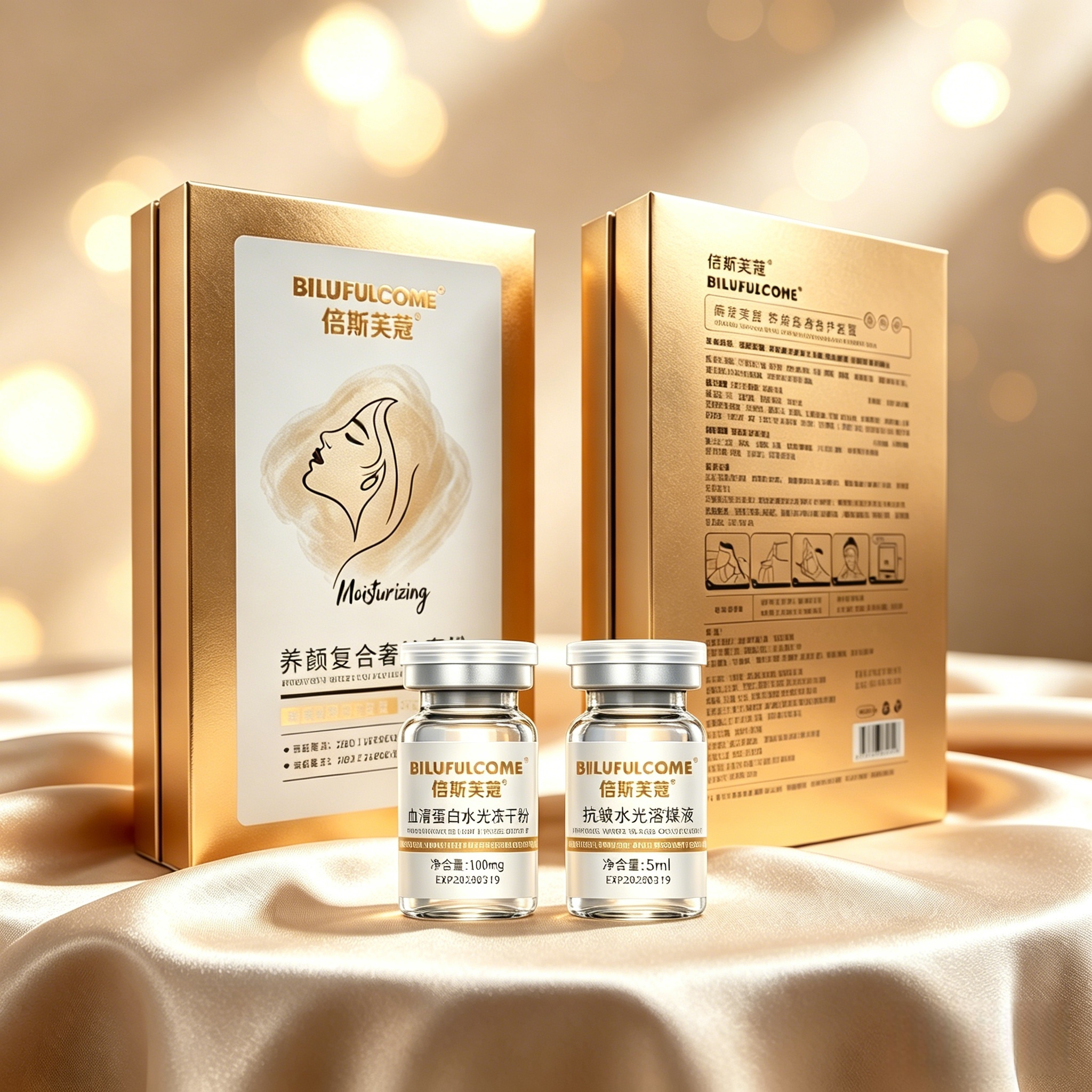 【奢华款】倍斯芙蔻®养颜复合冻干溶媒4对装保湿抗皱紧致