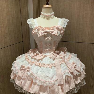 YoYo酱原创设计Lolita洋装doll感jsk吊带连衣裙礼盒日常玩偶