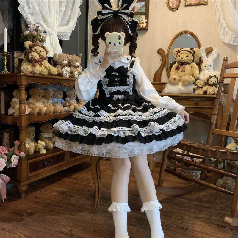 YoYo酱原创设计Lolita洋装doll感jsk吊带连衣裙夏季