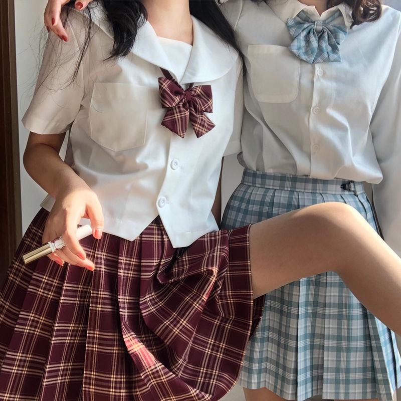 基础款jk制服水手服中间服关东札幌关西襟无本黑白夏服上衣长短袖