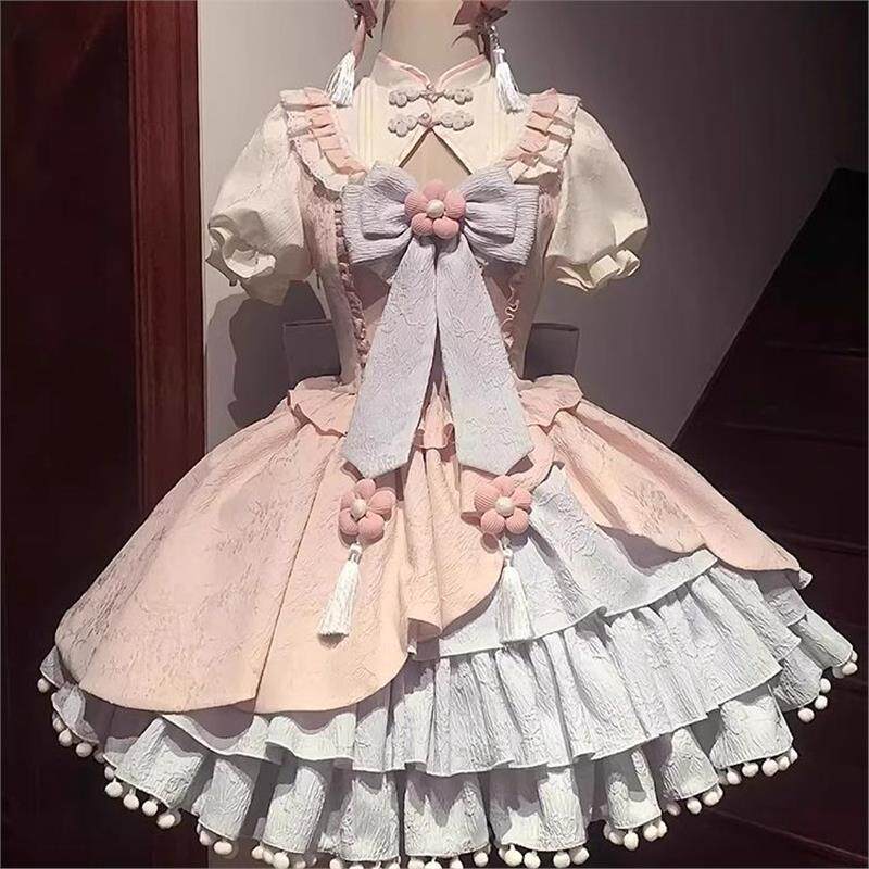 中华风Lolita可爱少女op连衣裙洛丽塔国风公主裙2026新款洛丽塔潮