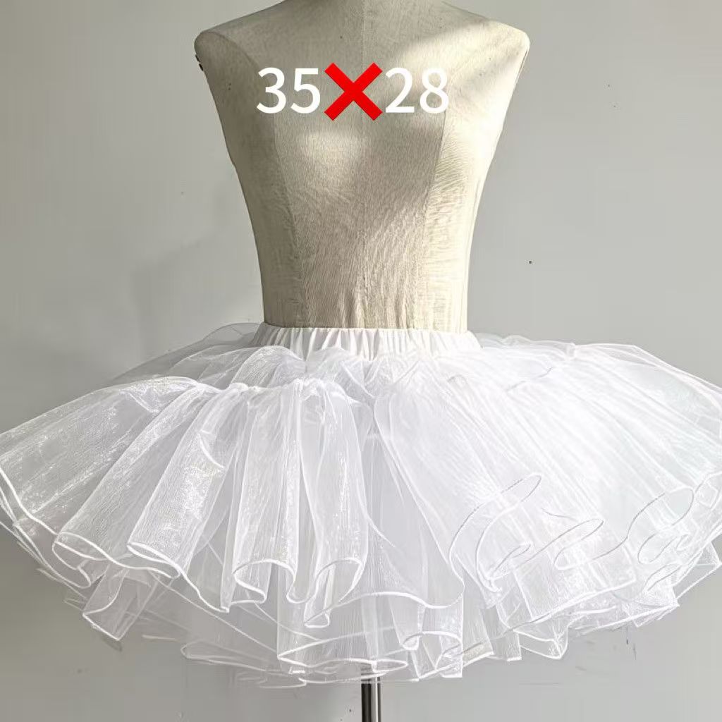 裙撑4层暴力裙撑cos女仆lolita日常超蓬蓬衬裙无骨裙软纱纱裙撑