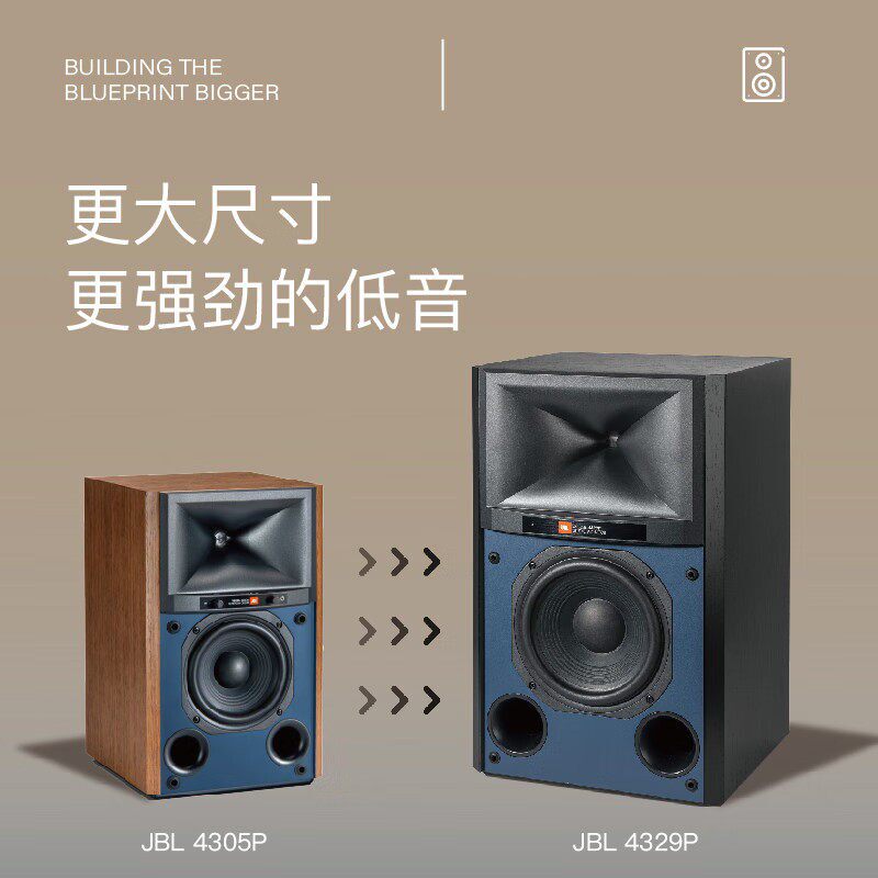 JBL 4329P有源HIFI音响号角高音发烧级专业录音棚音箱