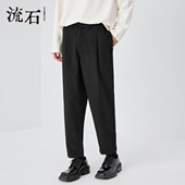秋装 男款 高级感休闲裤 流石男装 2026新款 春季 宽松百搭舒适九分裤 子