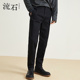 秋装 长裤 高端牛仔裤 春季 流石男装 直筒2026男款 男士 新款 子黑色宽松