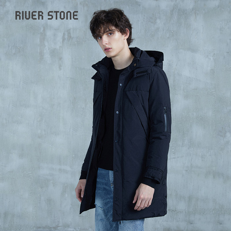 瑞弗史东加厚保暖休闲羽绒服潮牌