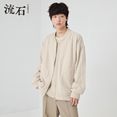 男士 RS流石男装 灯芯绒休闲外套 夹克2026年春季 新款 时尚 棒球领短款