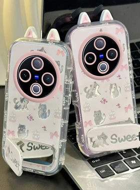 适用vivoY500手机壳Y300Pro+创意y100t新款200/78+网红77e猫咪蝴蝶结70t硅胶55s软套36m防摔Y30g外壳Y17潮Y10