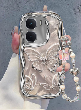 适用iQOONeo10Pro+手机壳新款Neo9SPro创意8Pro流光蝴蝶Neo7竞速版奶油纹6se硅胶套5s全包5活力版防摔3外壳