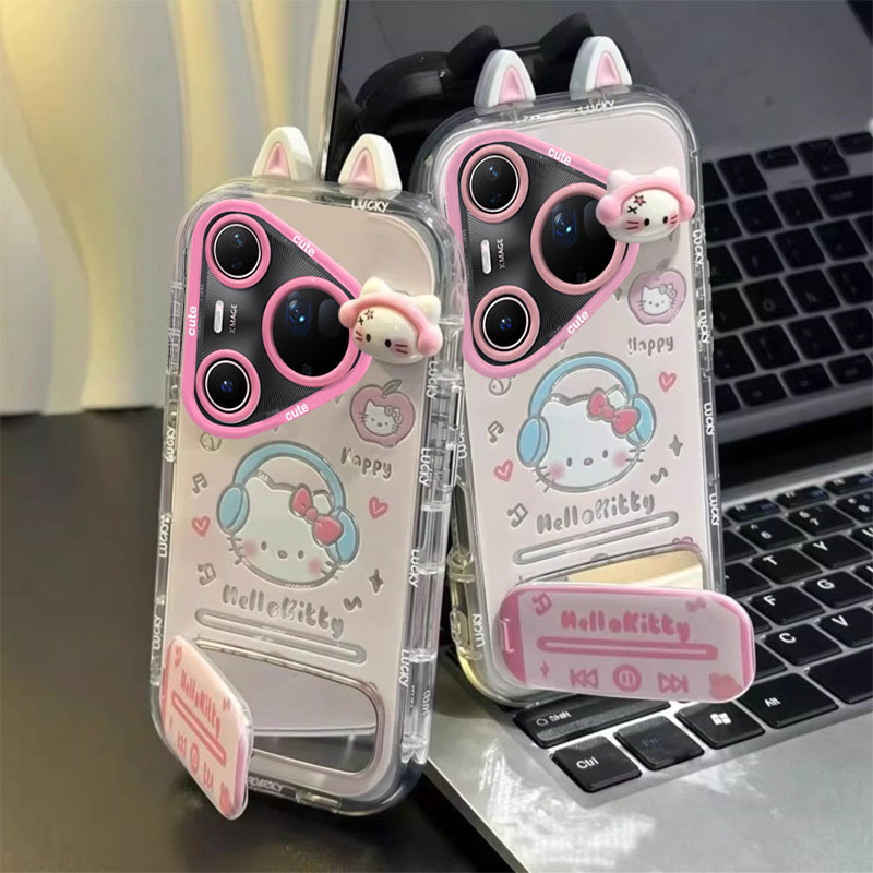 适用华为P系列耳机KT猫手机壳