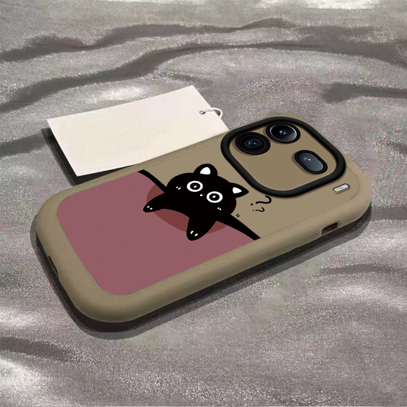iQOO系列新款可爱问号猫咪手机壳