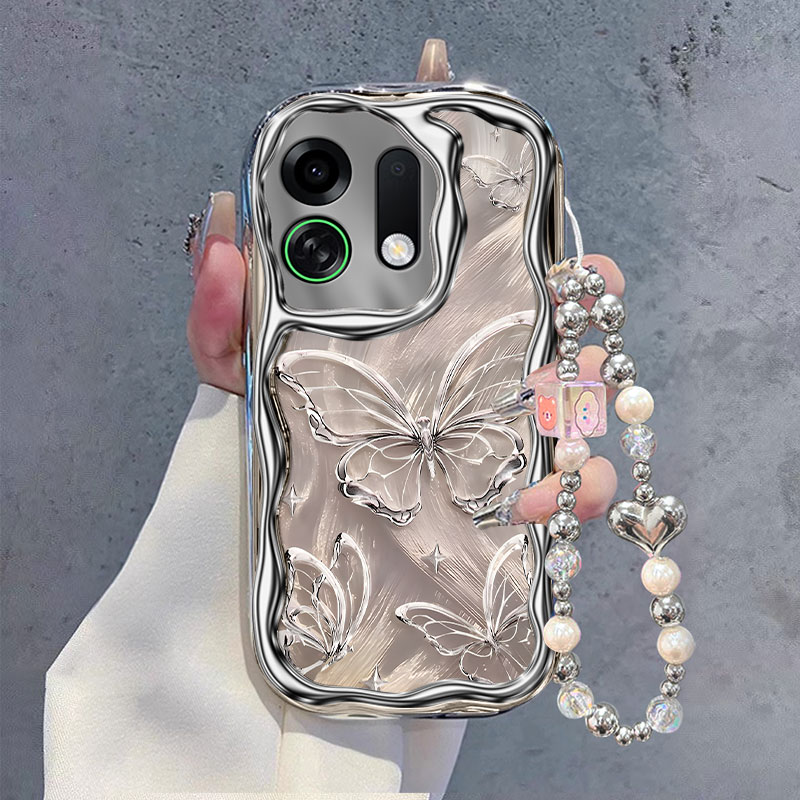 适用OPPOK系列流光蝴蝶手机壳