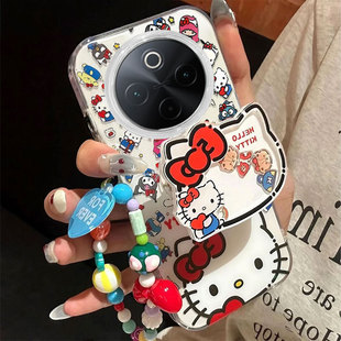 GT创意潮流Y100新款 满屏KT猫76s硅胶53s保护套37m防摔35支架30加挂绳17 手机壳卡通Y200i 适用vivoY300Pro