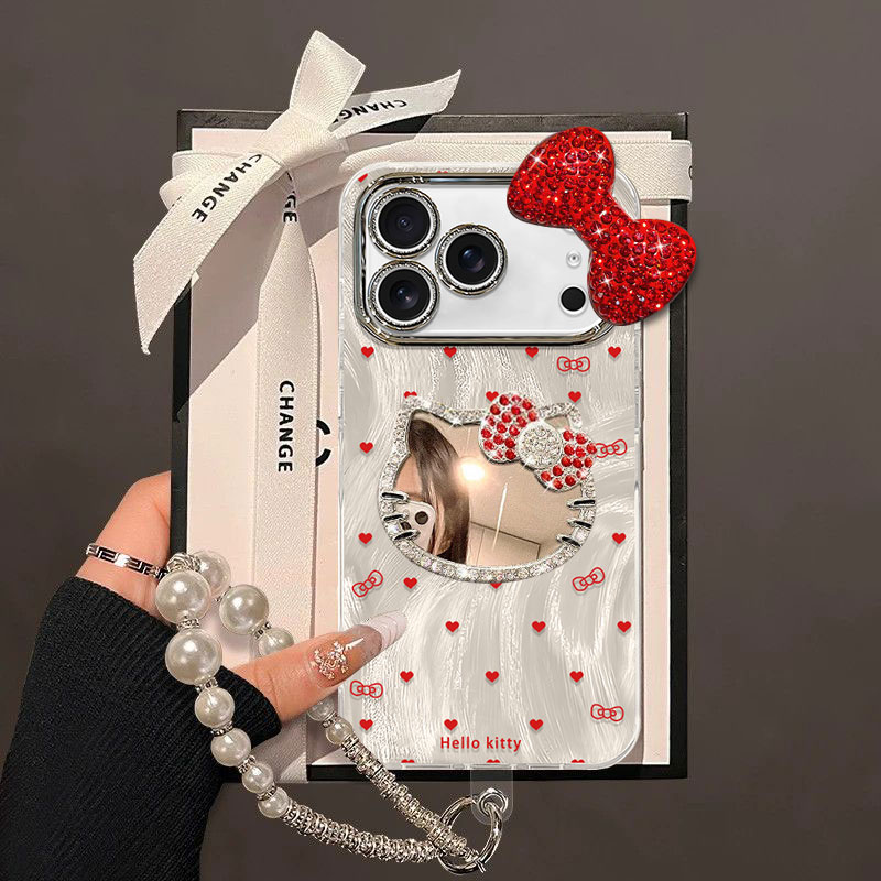 适用苹果系列爱心KT猫手机壳