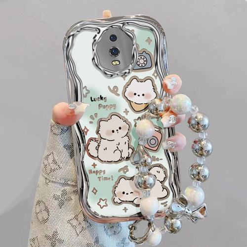 OPPOR系列可爱网红小白狗手机壳