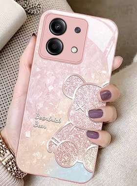 适用红米note14pro+手机壳13rpro新款12pro极速版网红潮流12turbo创意11tpro+炫彩钻石小熊11se唯美9/10pro5g