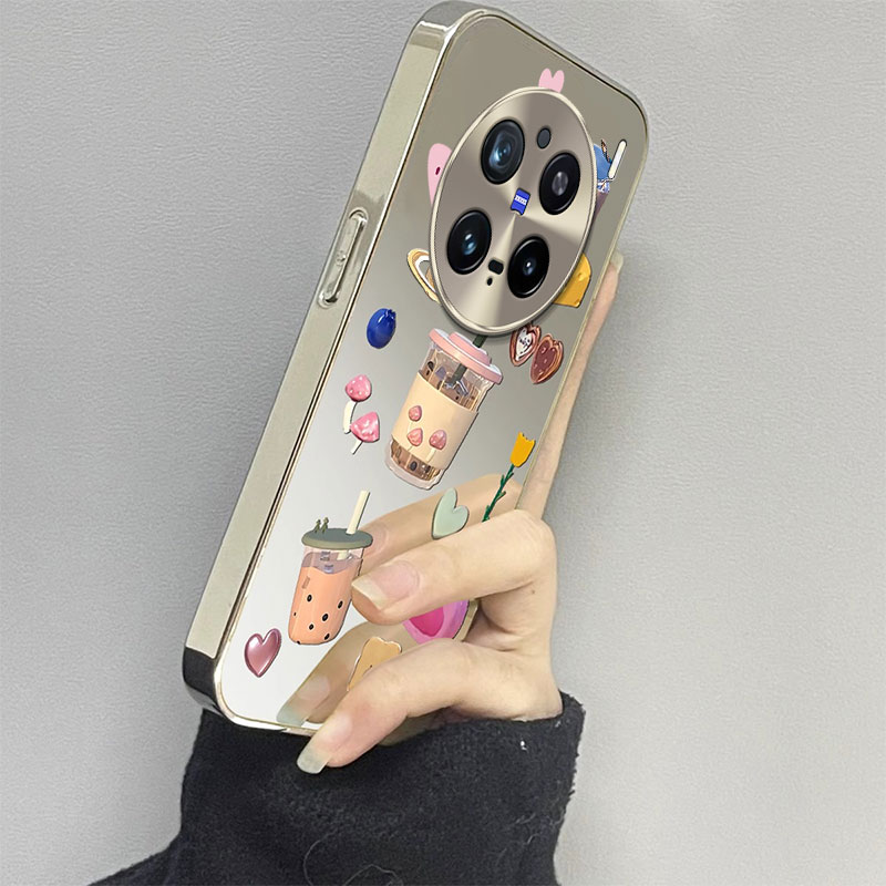 适用vivoX系列时尚蛋糕奶茶外壳