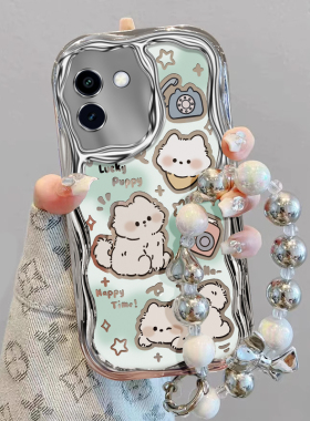 适用于VIVOY300Pro手机壳Y200i新款y100t电镀y93s硅胶85小白狗74s防摔y78m女y55s外壳y52s/y76S/35M+/Y30标准