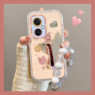 适用OPPOK11x手机壳新款镜面K10Pro镜头全包K9s创意可爱奶油星星镜面K7x硅胶防摔女款K10活力版卡通保护套