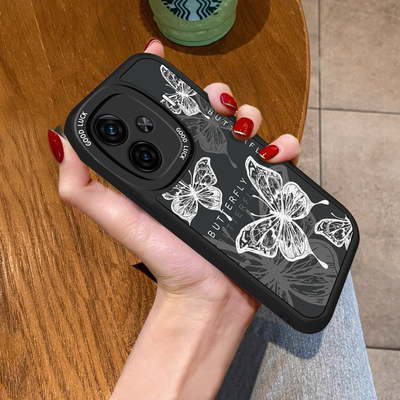 iQOOZ系列艺术素描蝴蝶手机壳
