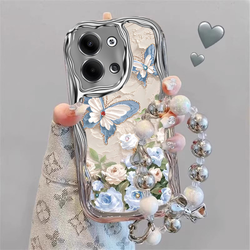 适用vivoS系列蝴蝶鲜花手机壳