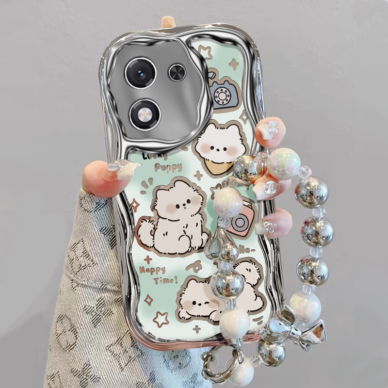 适用荣耀X70i小白狗手机壳