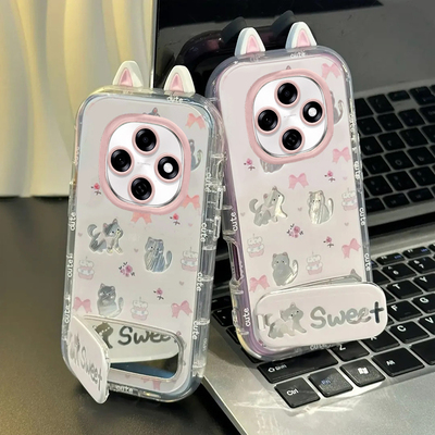 适用OPPOA系列猫咪蝴蝶结手机壳