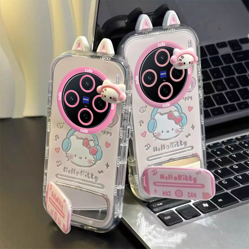 适用vivoX系列耳机KT猫手机壳