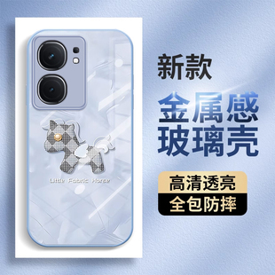 适用iqooneo9pro手机壳8网红新款neo7竞速版颜值洛可可马儿6se可爱5se/活力版neo855简约3高级女款玻璃外壳