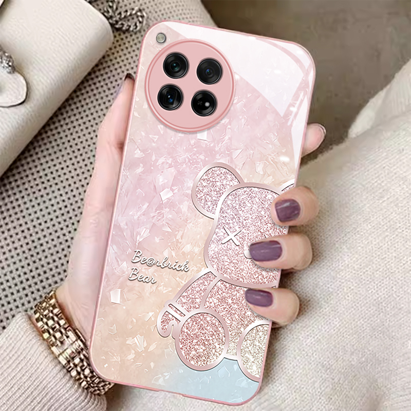 一加系列唯美炫彩钻石小熊手机壳