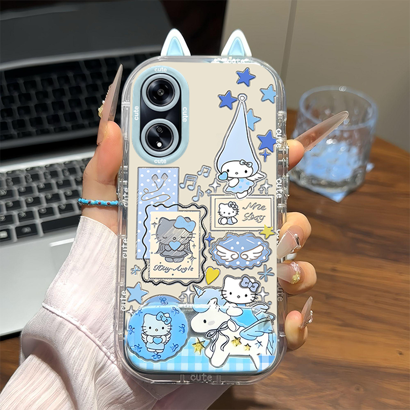 适用OPPOA系列独角兽凯蒂猫外壳